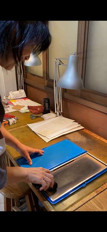 《靴教室》フットプリント採取