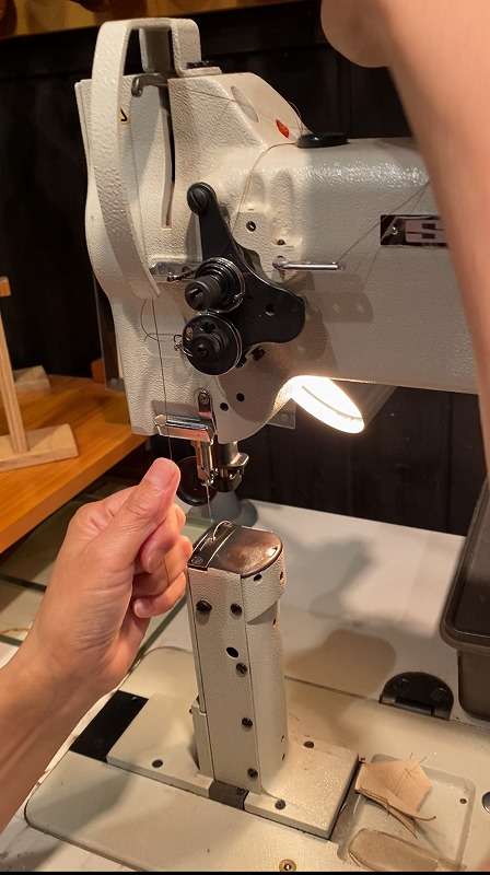 《靴教室》  ミシン・上糸のかけ方   